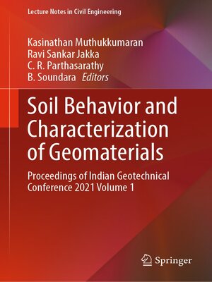 cover image of Soil Behavior and Characterization of Geomaterials